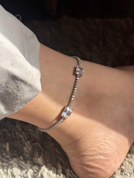 Crystal Shine Zircon Anklet