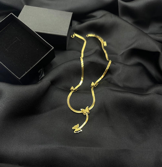 Papillon Grace – Gold Butterfly Necklace