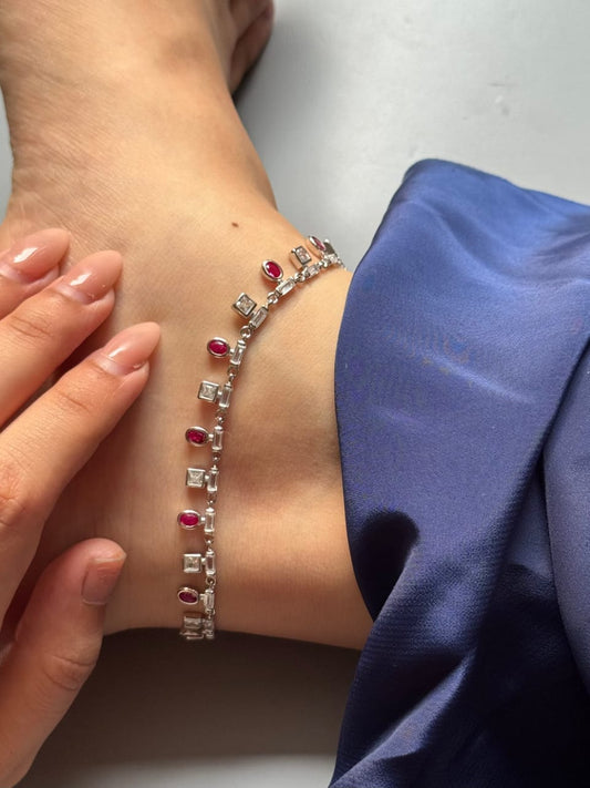 Ruby Radiance Anklet